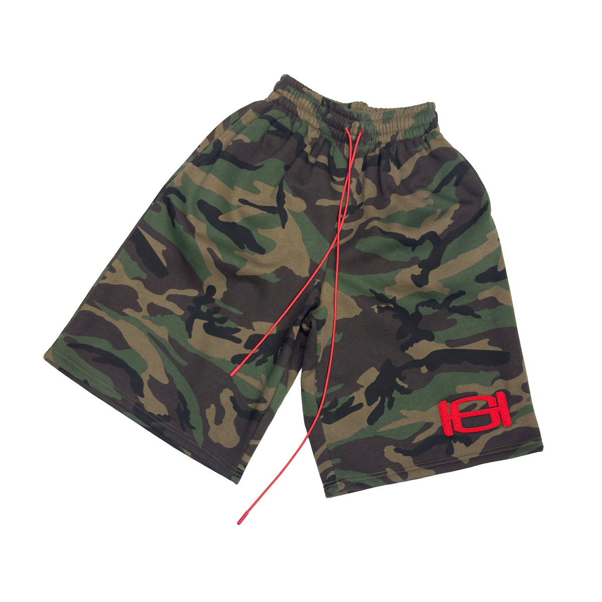 LONG CAMOUFLAGE SHORTS FRONT