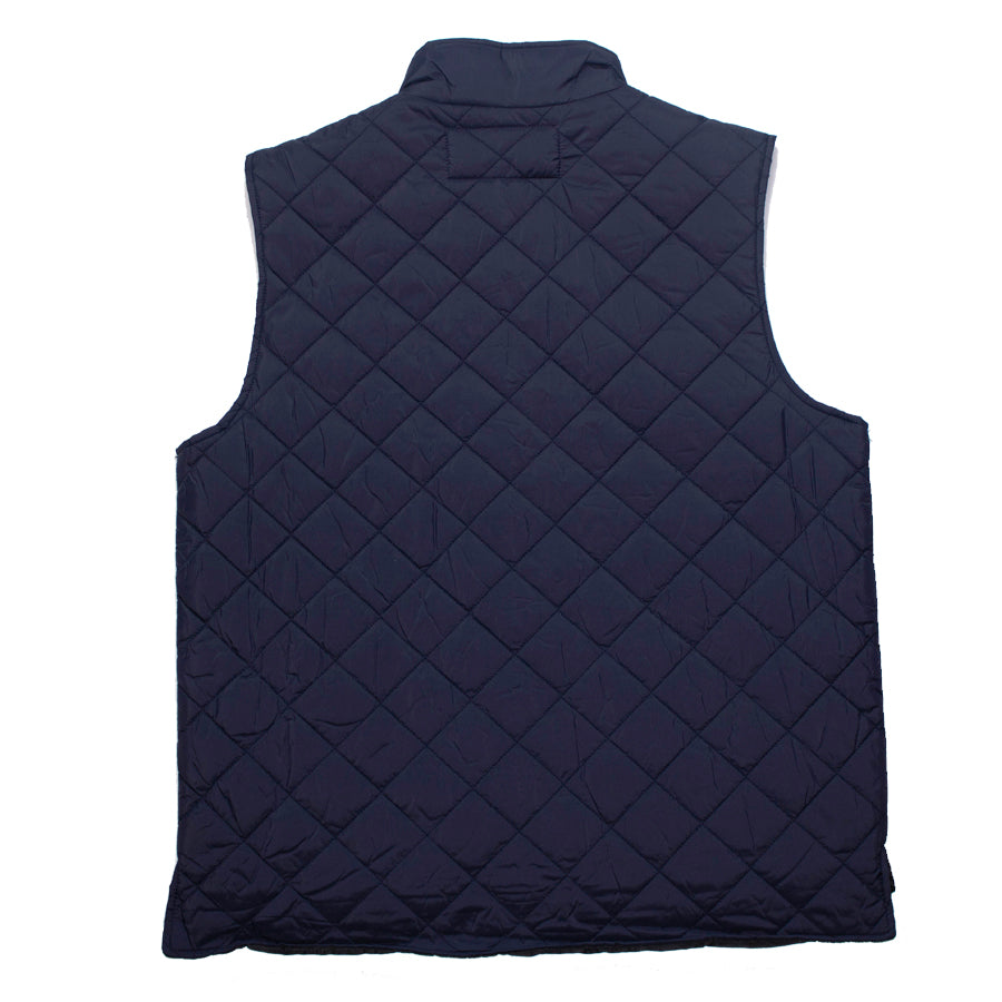 Goodhurt Quilted Vest Navy Back