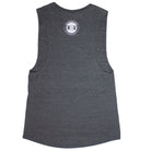 "Comfort is the Enemy" Muscle Tank Top Grey Back