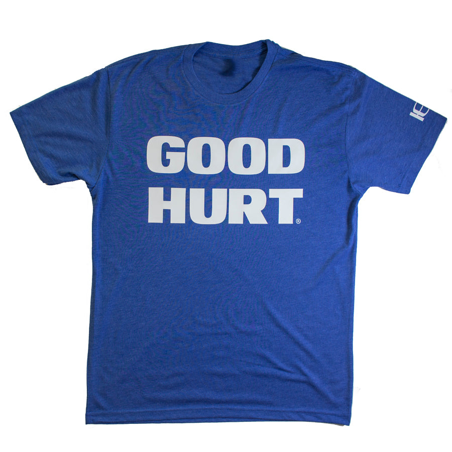 GOODHURT - Blue/White Tri-Blend T-Shirt
