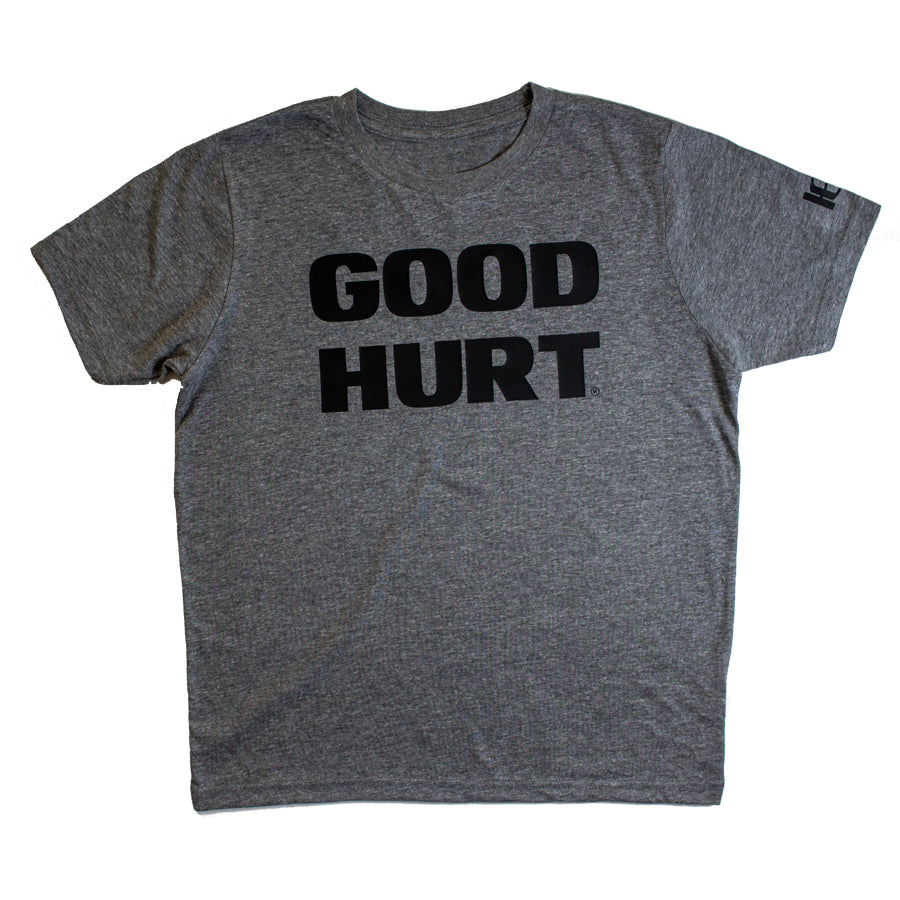 GOODHURT - Grey/Black Tri-Blend Kids T-Shirt